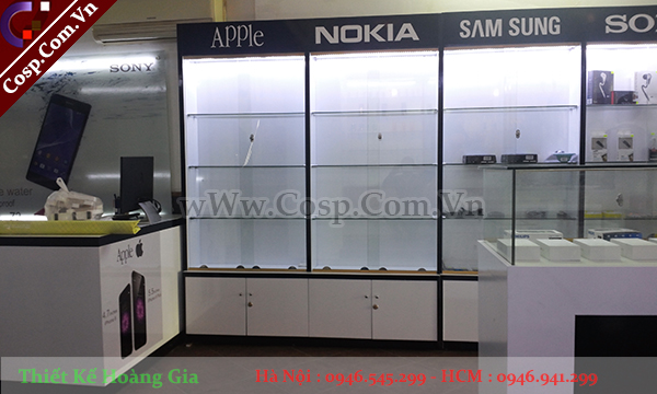 Thiết kế Showroom Điện thoại - Mỹ phẩm - Rượu nhập khẩu Nga